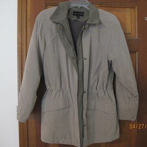 Gallery Winter Coat-Tan-Greenish Suade Lined -S